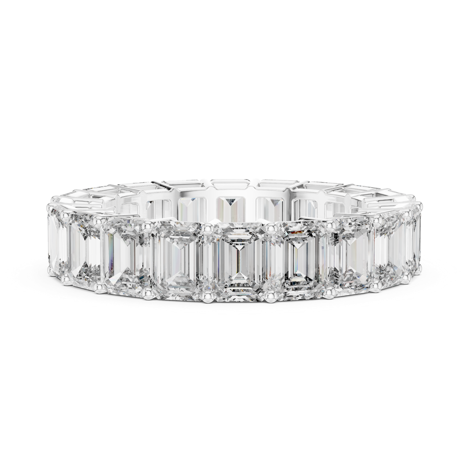 Gold Ring DDLR-207, White Gold, view 3