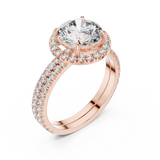 Gold Ring DDLR-006, Rose Gold, view 2