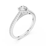 Gold Ring LR-0312, White Gold, view 2