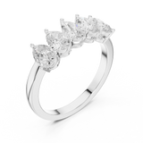 Gold Ring DDLR-1121, White Gold, view 2