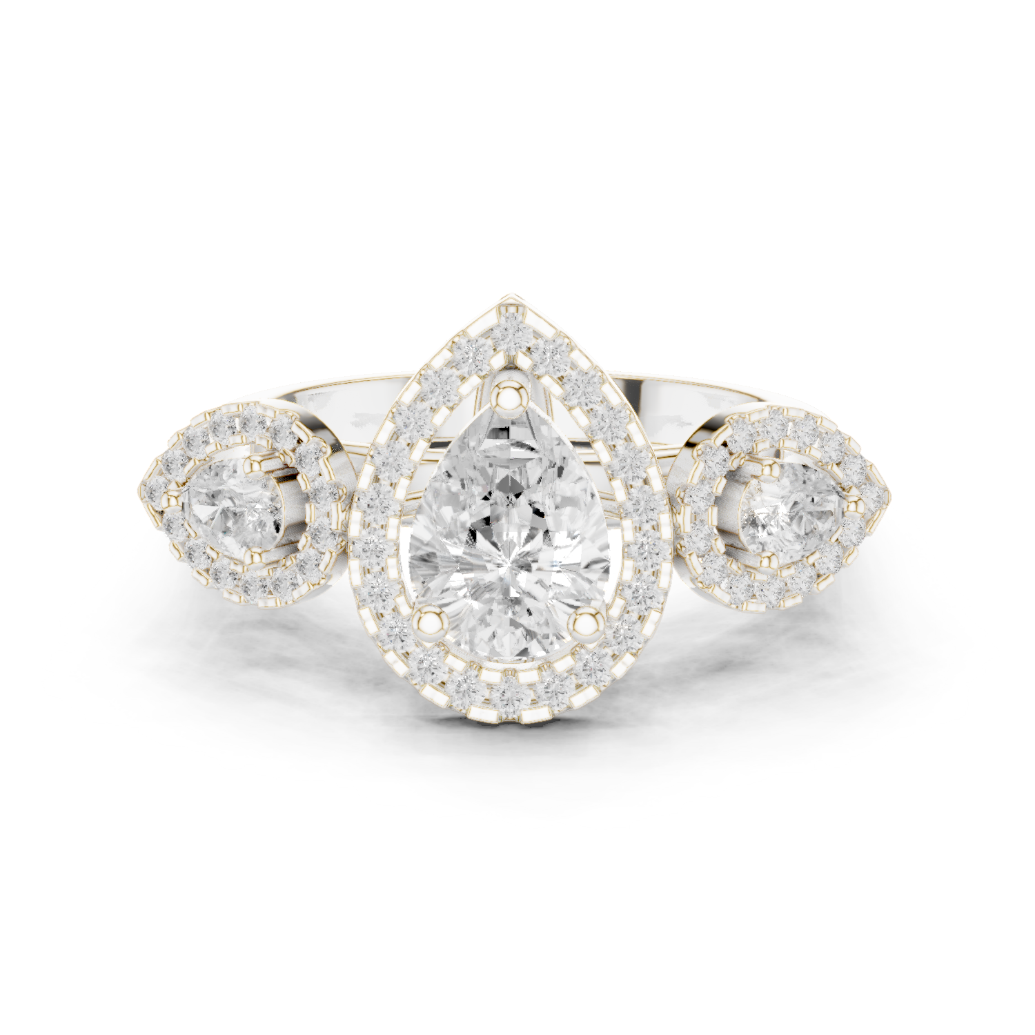 Gold Ring DDLR-317, White Gold