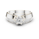 Gold Men's Ring GGR-0024, White Gold