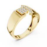 Gold Ring LR-01 (4), Yellow Gold, view 2