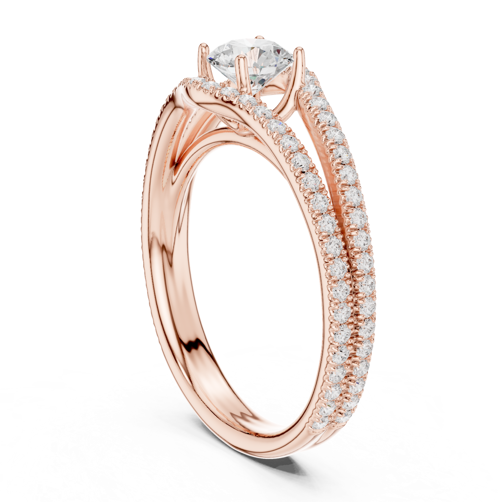 Gold Ring LR-0345, Rose Gold