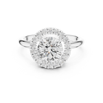 Gold Ring DDLR-687, White Gold, view 4