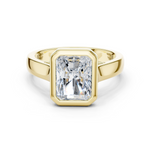 Gold Jewelry L36-3, Radiant center stone, Yellow Gold