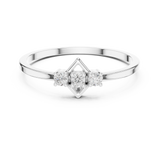 Gold Ring LR-01 (93), White Gold, view 4
