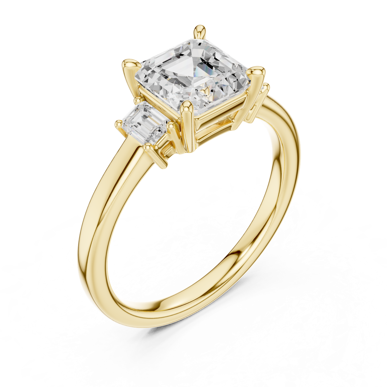 Gold Ring DDLR-867, Yellow Gold, view 2