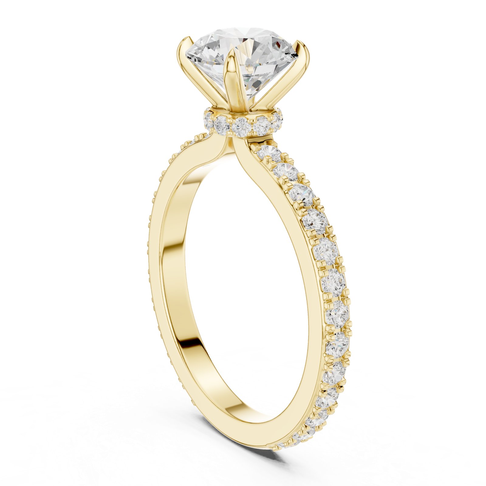 Gold Ring DDLR-787, Yellow Gold, view 1