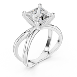 Gold Ring DDLR-051, White Gold, view 2