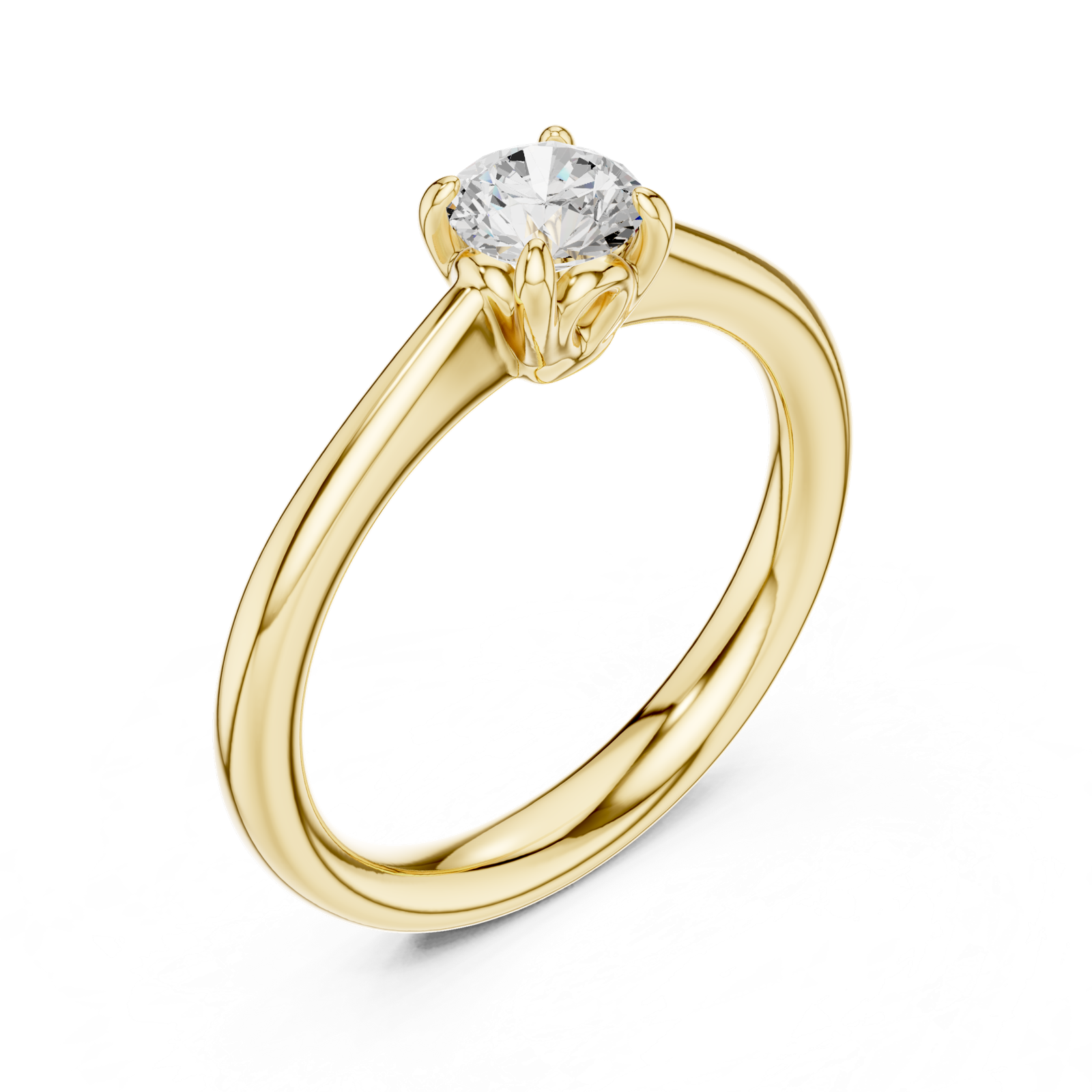 Gold Ring DDLR-568, Yellow Gold, view 2