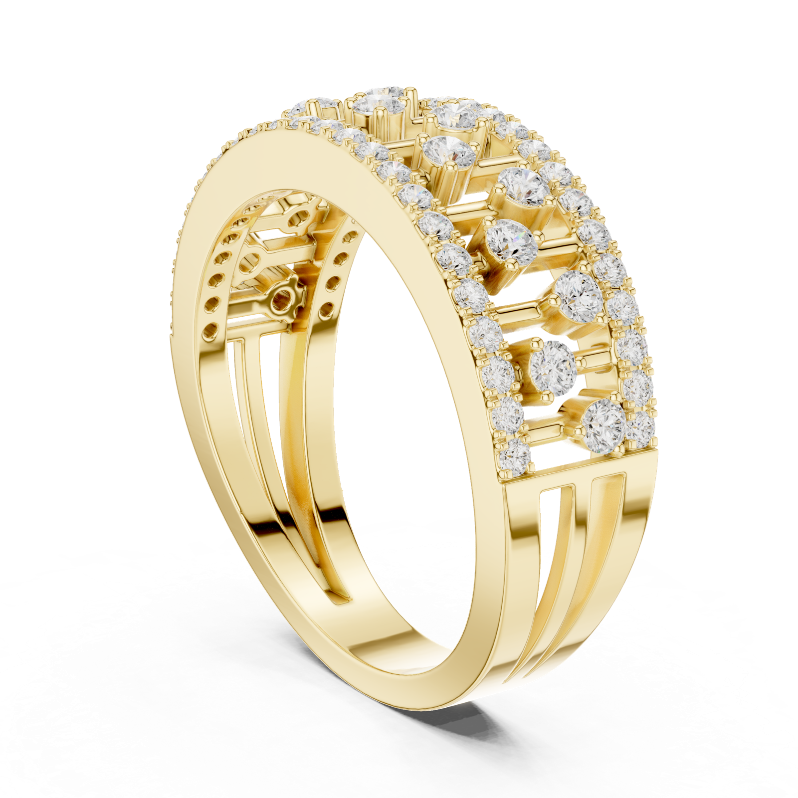 Gold Ring DDLR-775, Yellow Gold, view 1