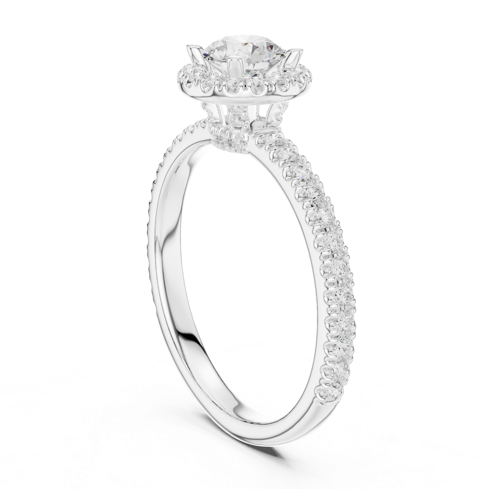 Gold Ring LR-0241, White Gold, view 1