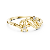 Gold Ring DR-6218, Yellow Gold