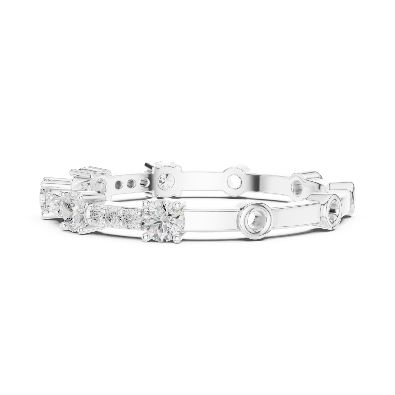 Gold Ring SBWR(69), White Gold, view 3