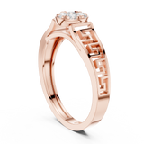 Gold Ring DDLR-825, Rose Gold, view 1