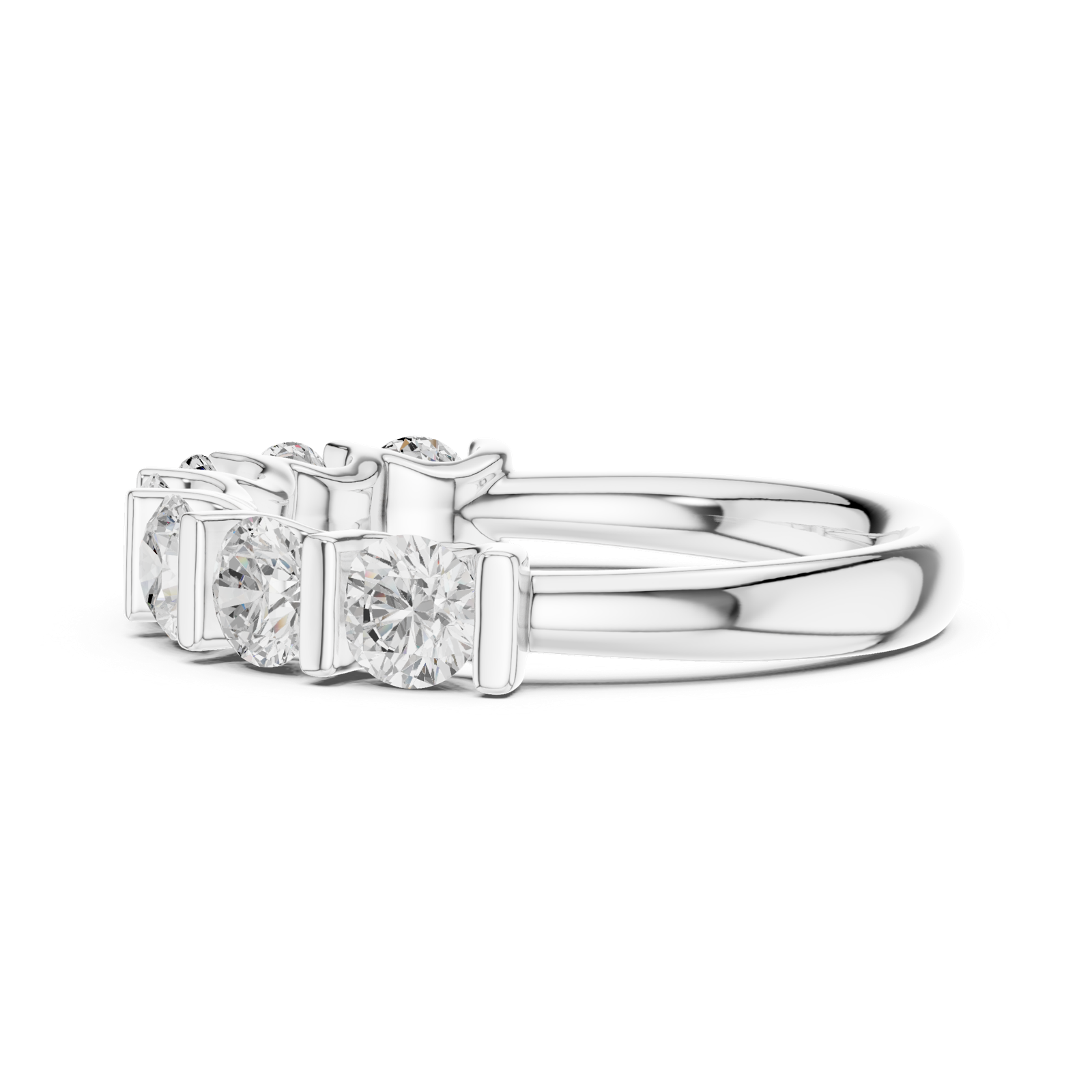 Gold Ring DDLR-669, White Gold, view 3