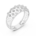 Gold Ring 12-10068@L, White Gold, view 2