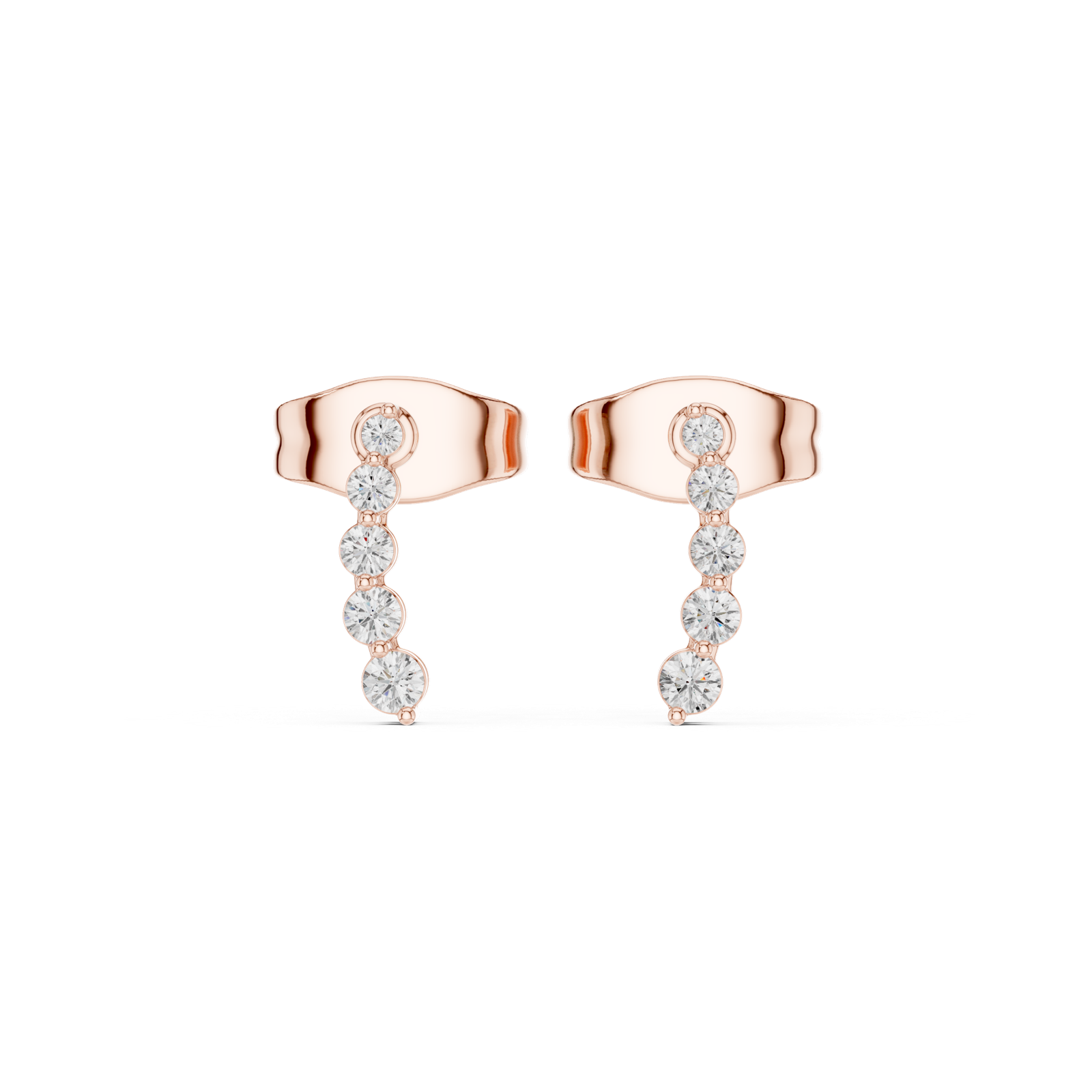 Gold Earrings SBER(32), Rose Gold