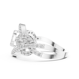 Gold Pendant 9-10062L, White Gold, view 3