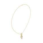 Gold Jewelry DDPO-009, Marquise center stone, Yellow Gold, view 1