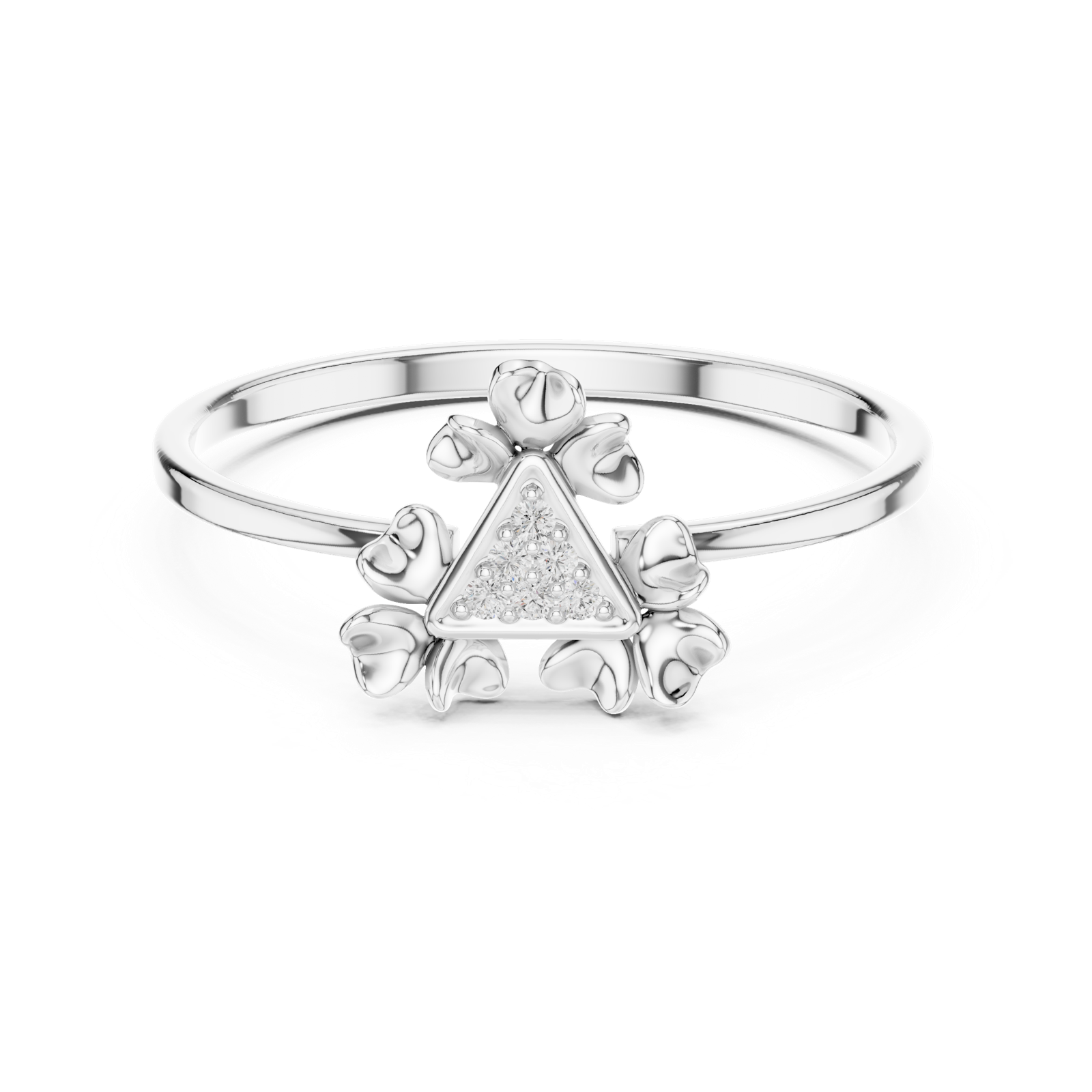 Gold Ring 1 (112), White Gold, view 4