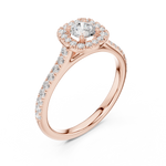 Gold Ring LR-0216, Rose Gold, view 2