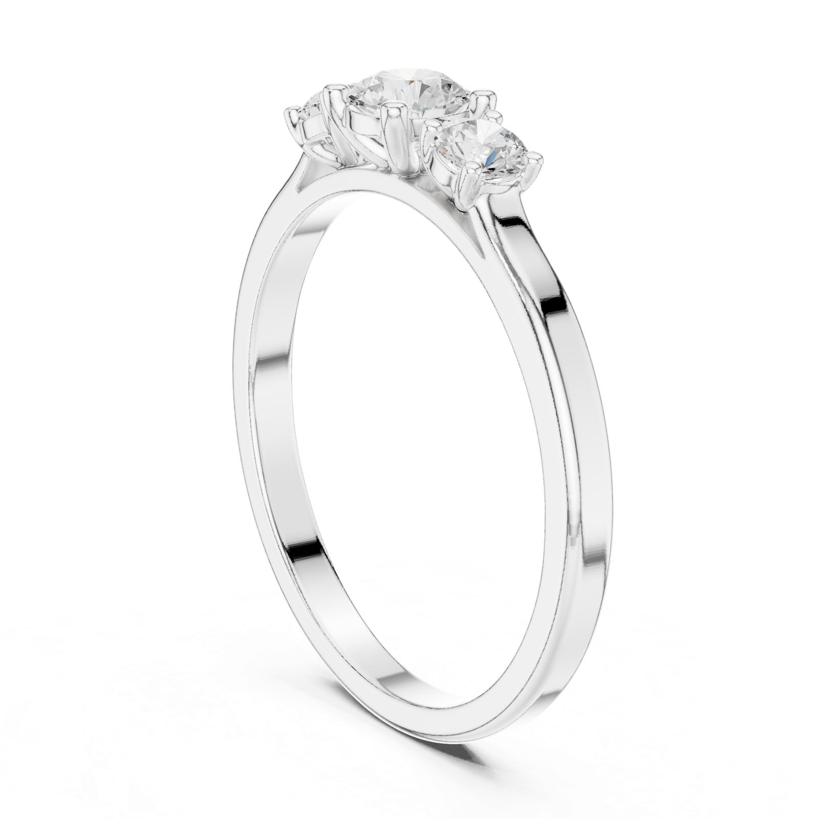 Gold Ring JLR-25, White Gold, view 1