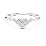 Gold Ring HLR-200, White Gold, view 4
