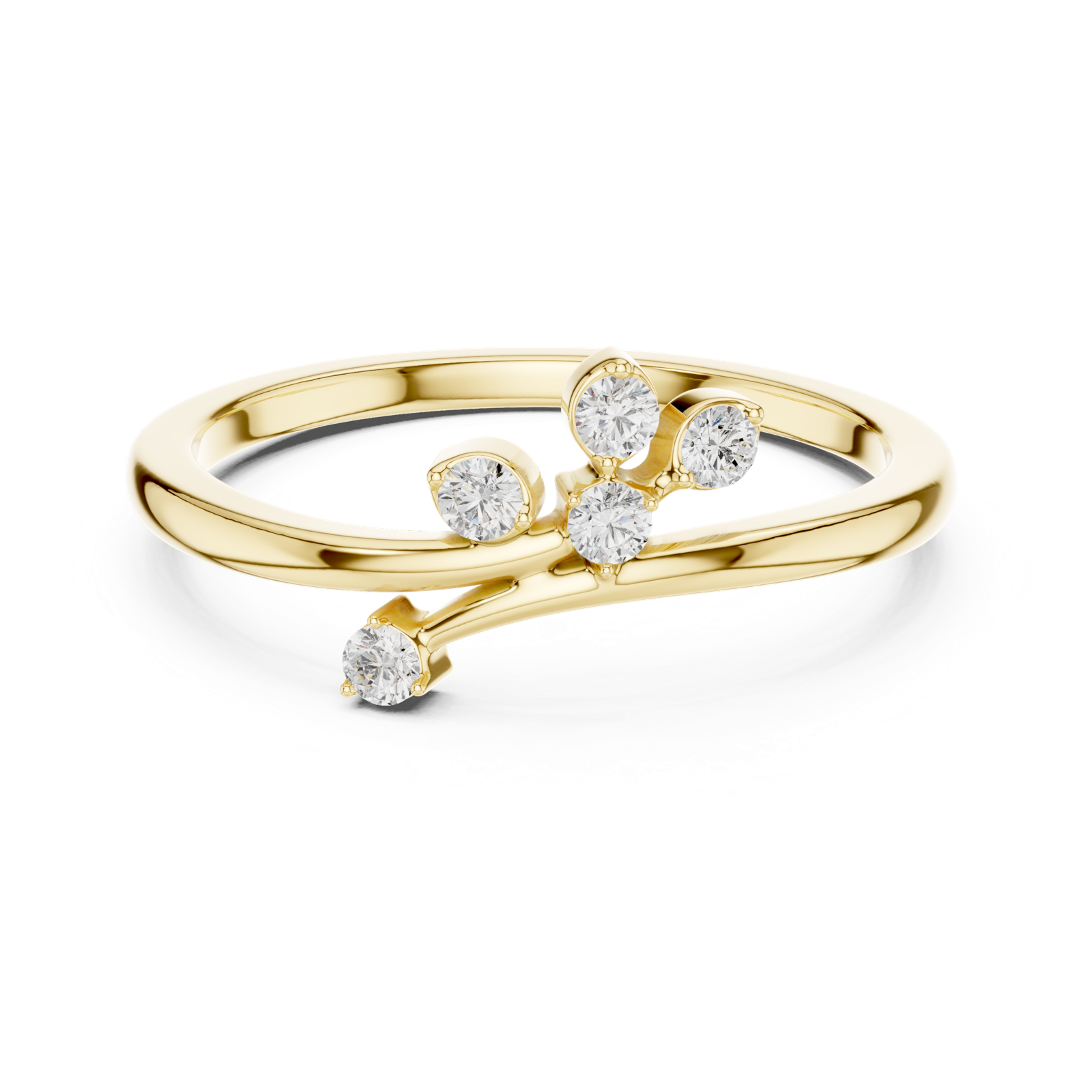 Gold Ring SBWR(45), Yellow Gold, view 4