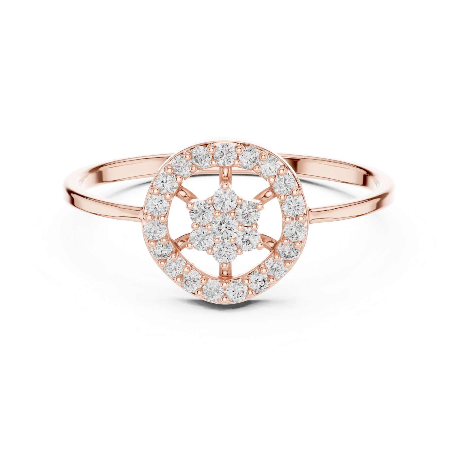 Gold Ring 1 (194), Rose Gold, view 4