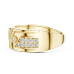 Gold Ring LR-01 (50), Yellow Gold, view 3