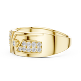 Gold Ring LR-01 (50), Yellow Gold, view 3