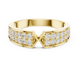 Gold Ring DDLR-457, Yellow Gold, view 4