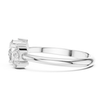 Gold Ring HLR-106, White Gold, view 3