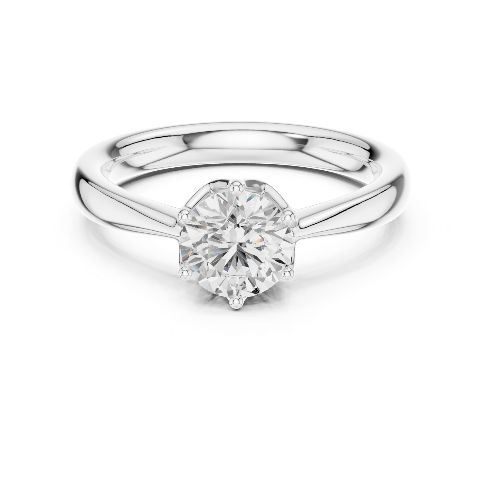 Gold Ring DDLR-562, White Gold, view 4