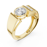 Gold Ring SBMR(43), Yellow Gold, view 2