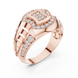 Gold Ring LR-01 (36), Rose Gold, view 2