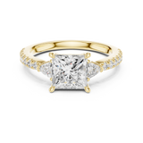 Gold Ring DDLR-861, Yellow Gold, view 4