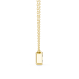 Gold Jewelry, Asscher center stone, Yellow Gold, view 3
