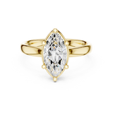 Gold Jewelry L36-10, Marquise center stone, Yellow Gold, view 4