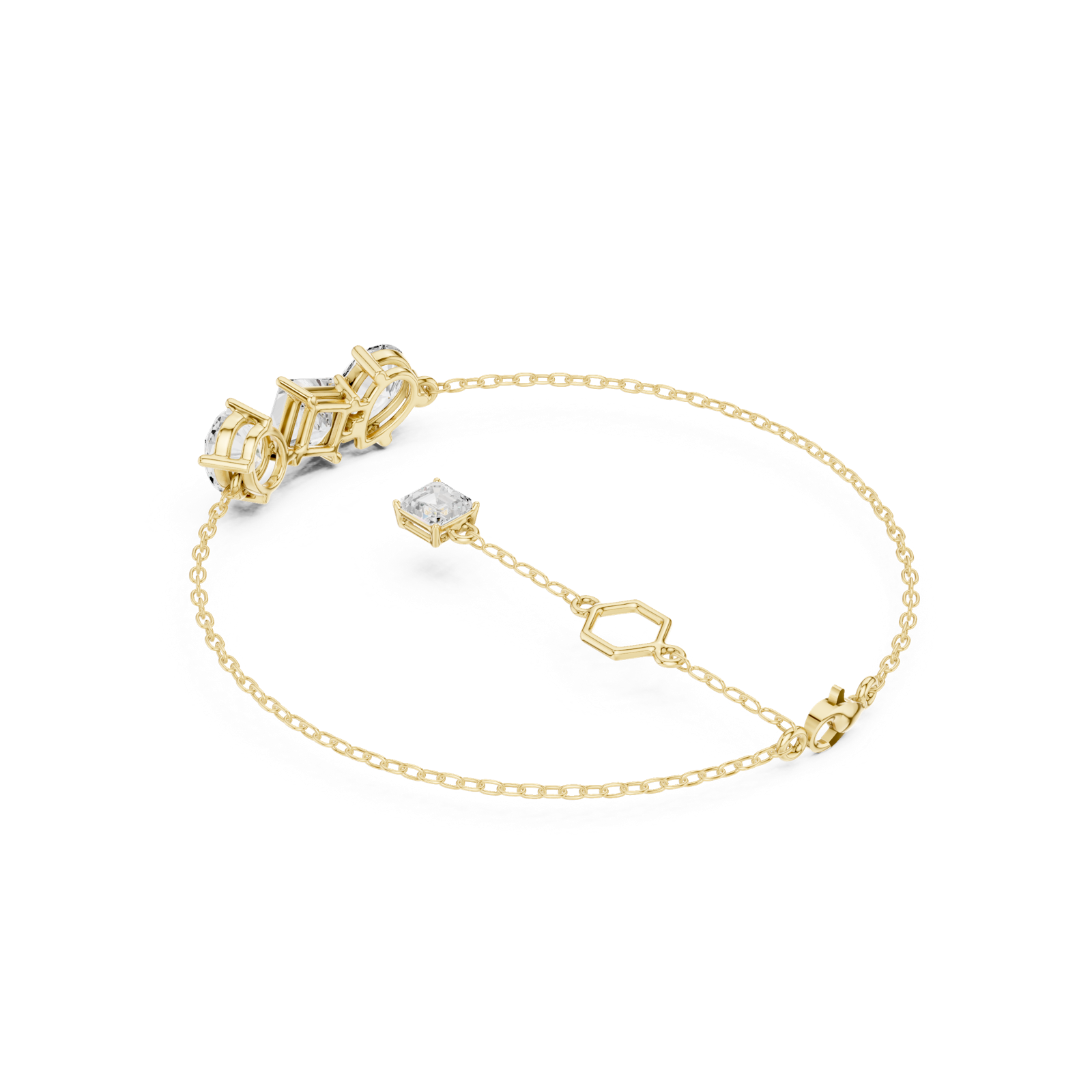 Gold Bracelet SBWB (27), Yellow Gold, view 2