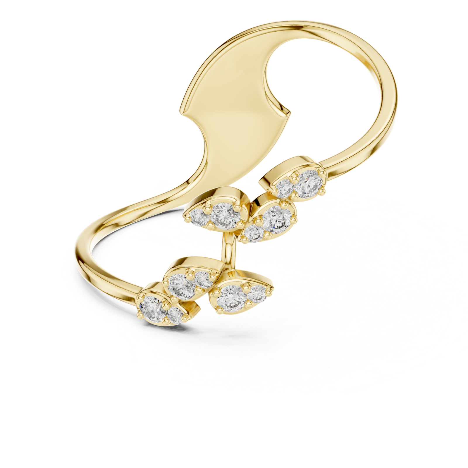 Gold Ring 1 (258), Yellow Gold, view 4
