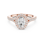 Gold Ring DDLR-910, Rose Gold, view 4