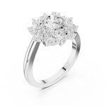 Gold Ring DDLR-405, White Gold, view 2