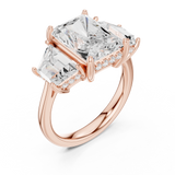 Gold Ring DDLR-746, Rose Gold, view 2