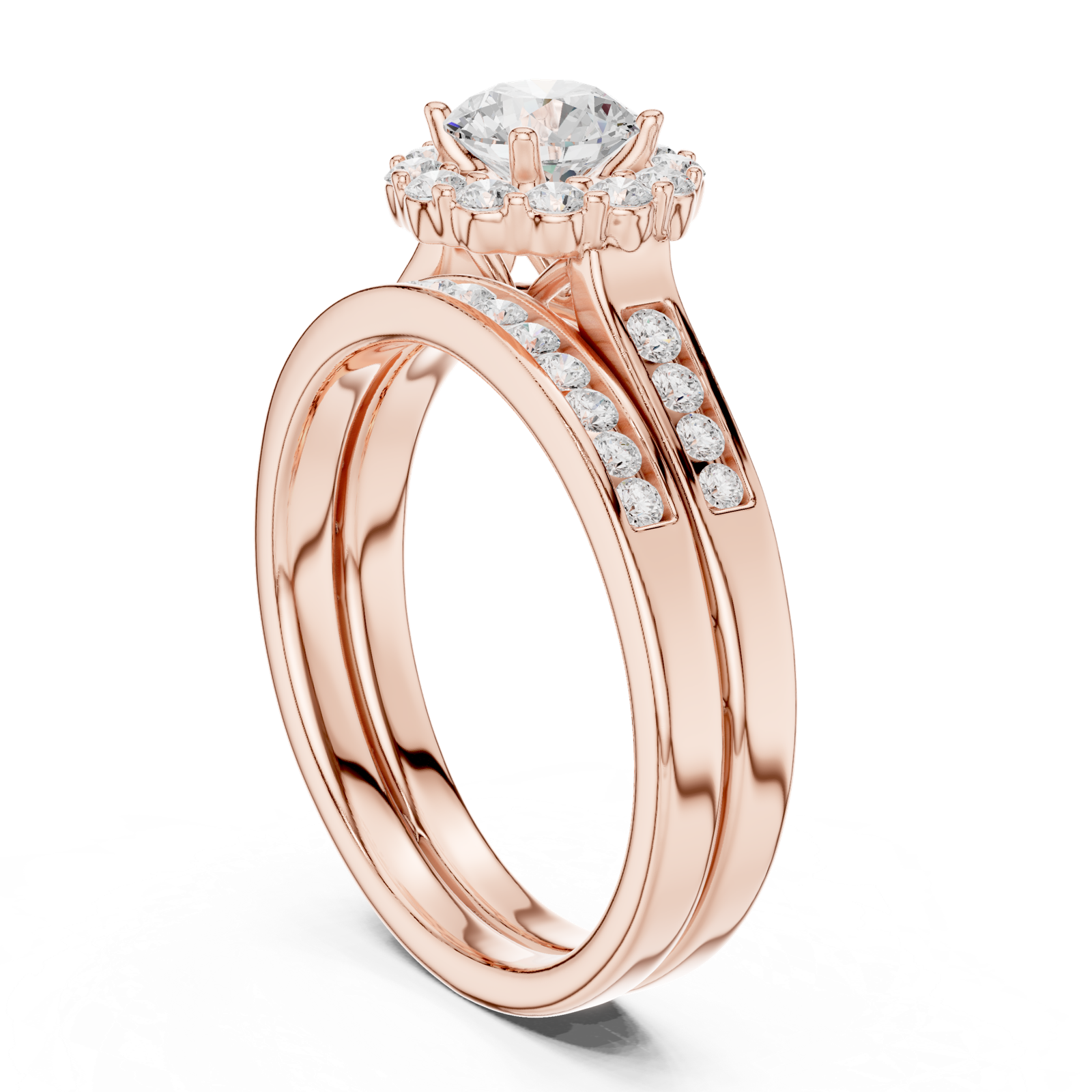 Gold Ring LR-0269, Rose Gold, view 1
