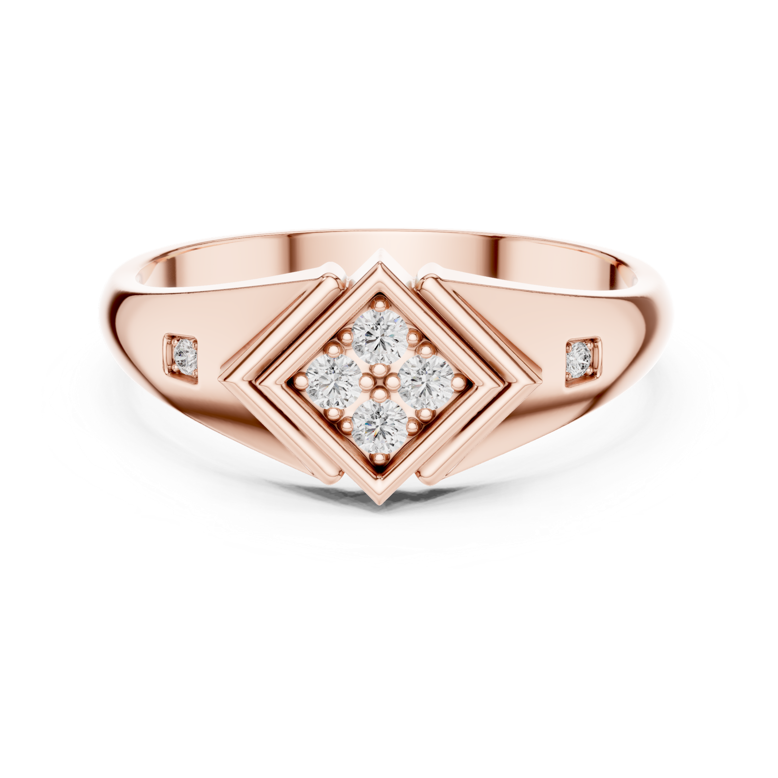 Gold Ring DR-6290, Rose Gold
