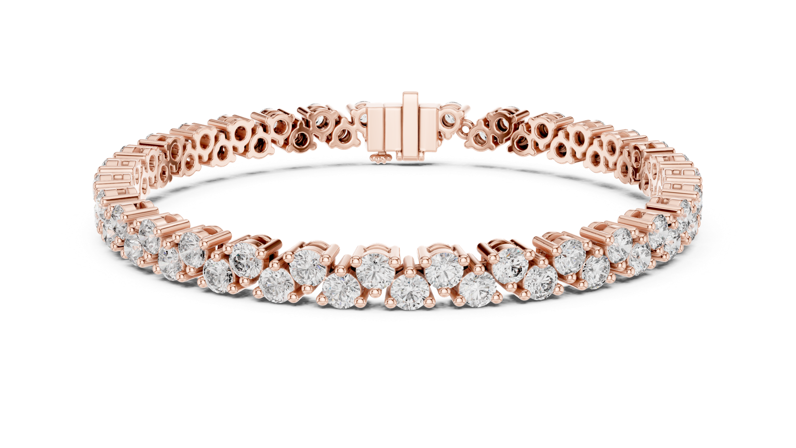 Gold Bracelet GLBR-0021, Rose Gold, view 4