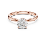 Gold Ring DDLR-644, Rose Gold, view 4